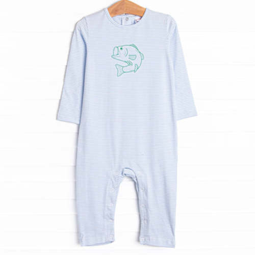 Clear Lake Catch Romper, Blue – Stitchy Fish