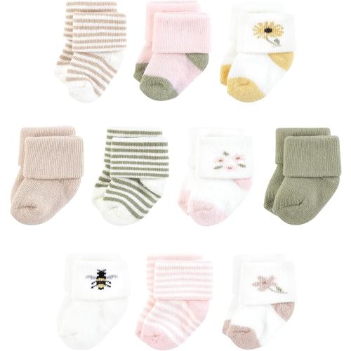 Touched by Nature Baby Organic Cotton Socks - Color: SOFT WILDFLOWER