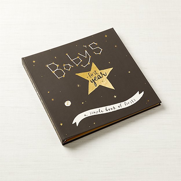 Crate&Kids Baby Memory Book - Golden Star