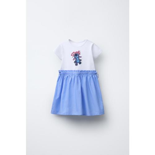LILO & STITCH © DISNEY COMBINATION DRESS - Light blue | ZARA United States