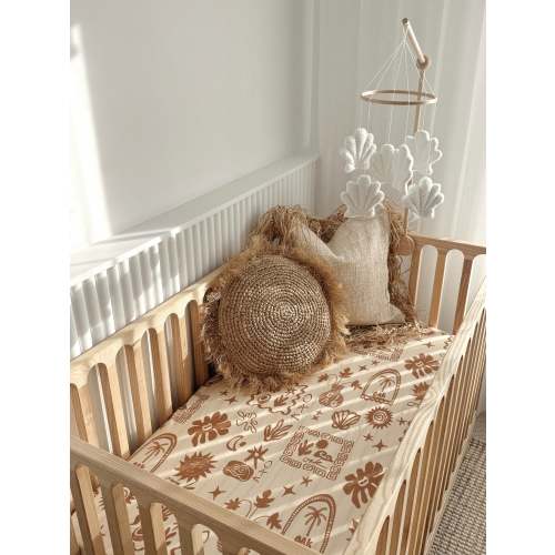 Cot Sheet | Wanderer (Tobacco Brown)