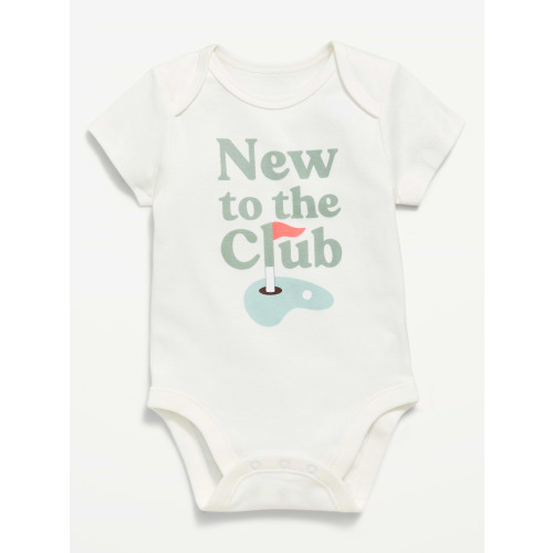 Short-Sleeve Unisex Graphic Bodysuit for Baby