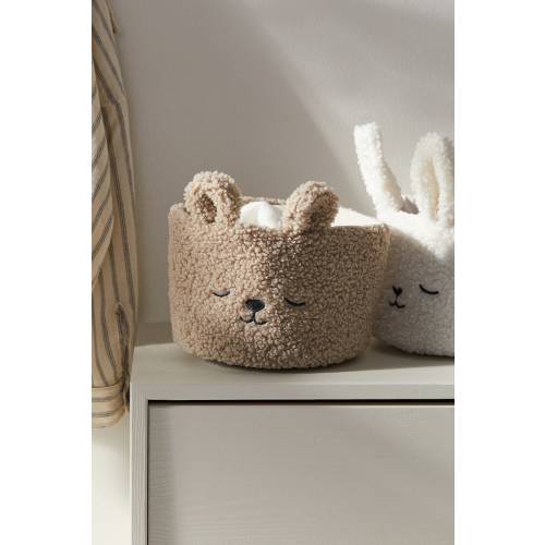 Teddy Fleece Storage Basket