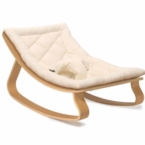 Baby Rocker LEVO with Organic White cushion