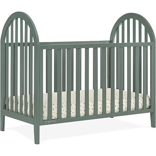 Delta Children Milano 4-in-1 Convertible Crib - Greenguard Gold Certified, Grassy Glen