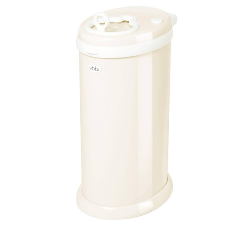 Ubbi Steel Diaper Pail, Odor Locking, No Special Bag Required, Award-Winning, Registry Must-Have, Terrazzo