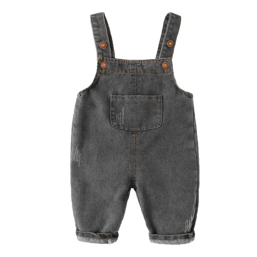 ZHUASHUM Pants For Baby Boys Girls Denim Overalls Spring And Autumn 0 3 Years Old Fashion Pants Cute Pants Suspender Trousers Black,Size:12-18 Months