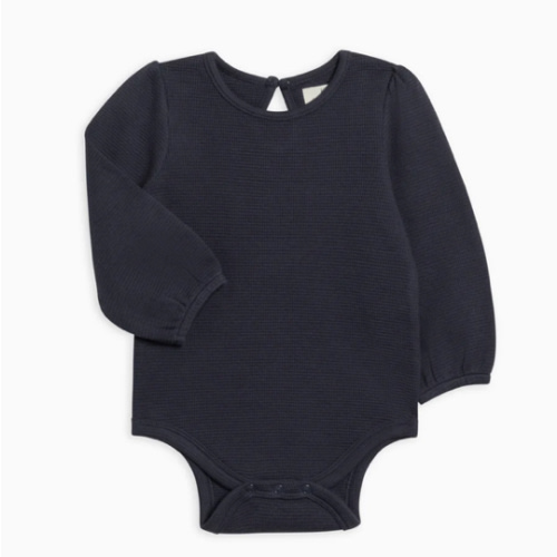 Jill Waffle Knit Long Sleeve Bodysuit