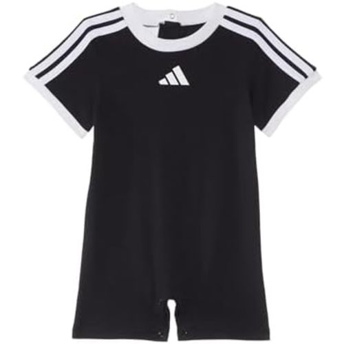 adidas Baby Boys Short Sleeve 3-stripe Shortie Romper