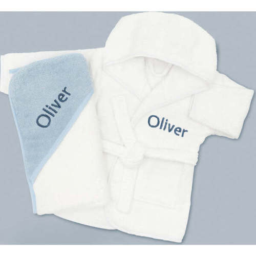 Personalized Cozy Cuddles Gift Set, Blue - Babyblooms | Maisonette