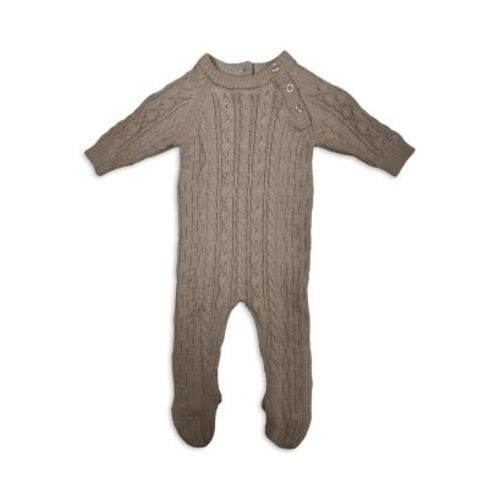 Maneire Unisex Cable Knit Footie - Baby