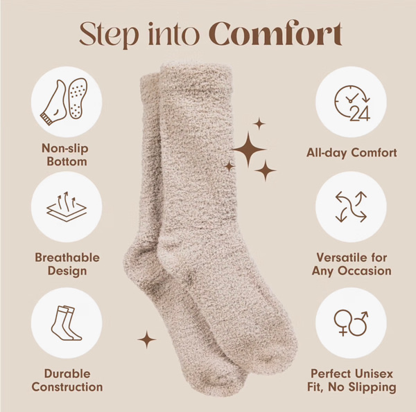 Unboxme Gifts Warm & Cozy Ultra-Luxe Cloud Fuzzy Socks, Gifts for Women