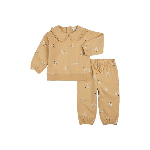 Farm Floral Cotton Sweatshirt & Sweatpants Set, 6M