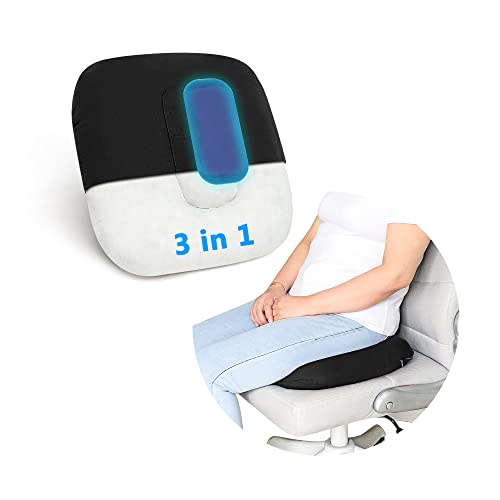Donut Pillow Postpartum Pregnancy Episiotomy Perineal Cushion with Ice Cooling Gel Packs for Relief Tailbone Pain Hemorrhoid Coccydynia Women Recovery Care Comfortable and Therapeutic (3 in 1)