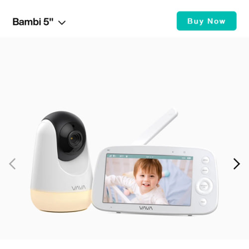 720P 5" HD Video Baby Monitor -VAVA