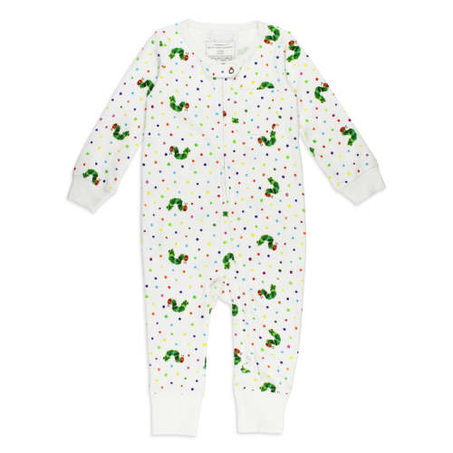 Organic Footless 2-Way Zipper Romper in Caterpillar – L'ovedbaby 12-18 months