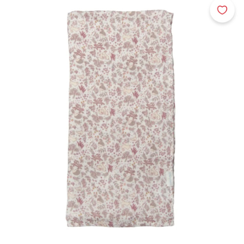 Loulou Lollipop Bamboo Muslin Swaddle Blanket - Hedgehog Forest - Clement