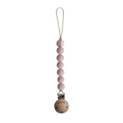 Mushie Baby Pacifier Clip | Halo (Blush)