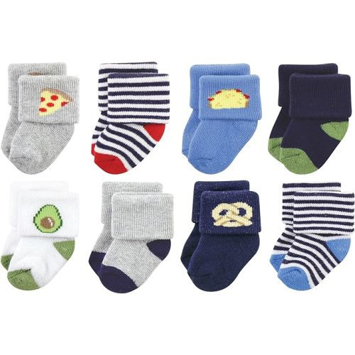 Hudson Baby Baby Girls' Cotton Rich Newborn and Terry Socks
