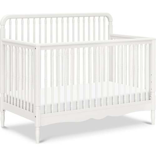 Liberty 4-in-1 Convertible Spindle Crib in Warm White