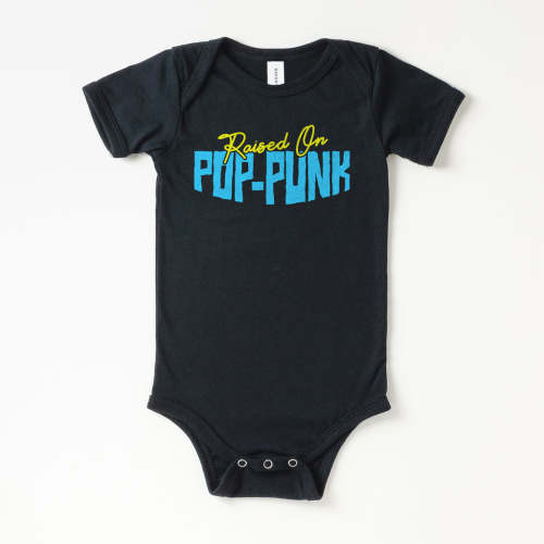 Raised on Pop-Punk Baby Onesie | All The Small Tees