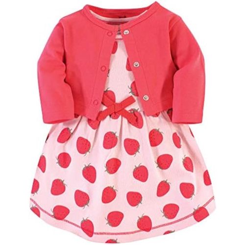 Touched by Nature Baby Girl Organic Cotton Dress and Cardigan