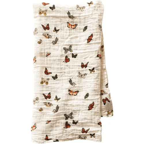 CLEMENTINE KIDS Muslin Infant Swaddles (Butterfly Swarm)