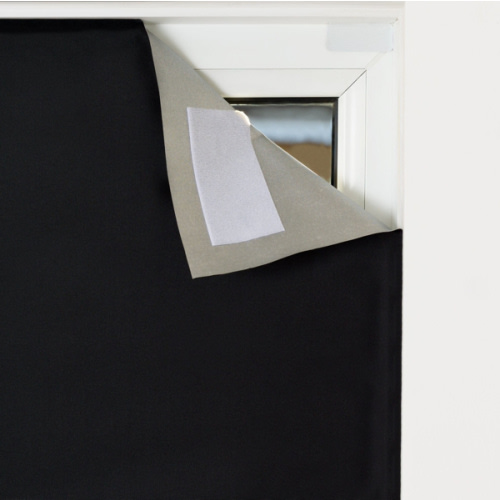 LUCMO Blackout Blinds 200x145 cm, 100% Blackout Blind Curtain for Window, No Drill Portable Blackout Shades Film for Bedroom, Cut to Any Size, Nursery Black Out Blinds for Baby Travel Temporary