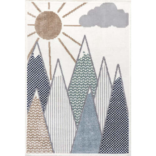 Millicent Kids Mountains Rug | Beige