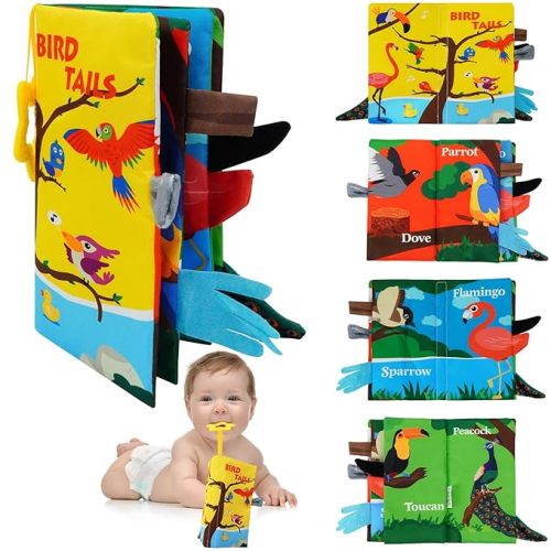 5-Pack Soft Cloth Crinkle Books