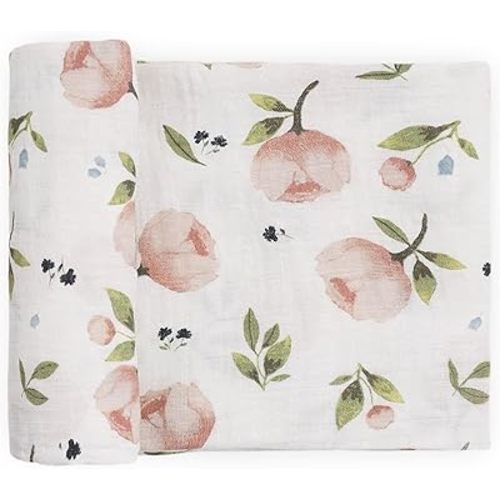 Little Unicorn Muslin Swaddle Blanket for Newborns & Infants | Soft & Breathable Fabric | Baby Blanket for Swaddling, Nursing, Shower Gifts (Watercolor Floret)