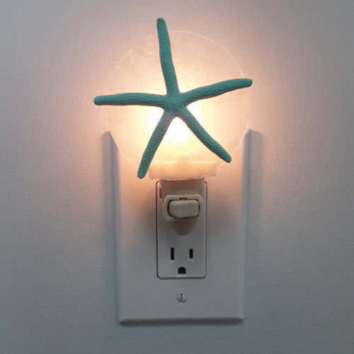 The Seashell Company Starfish LED Night Light White Blue Green Color & Reviews | Wayfair