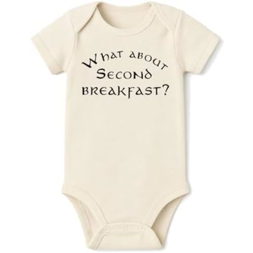 What About Second Breakfast Onesie® - 100% Cotton -Cream Color