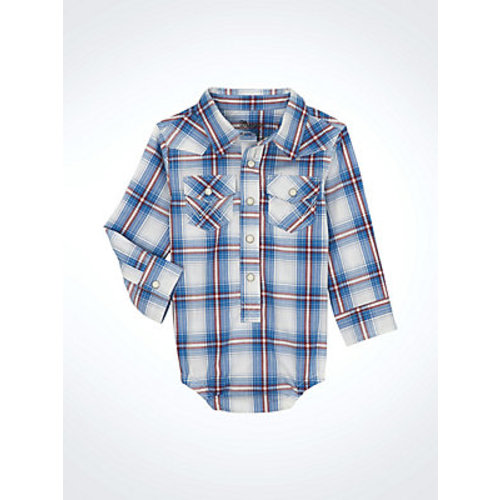 Baby Boy's Long Sleeve Western Snap Bodysuit | NEW | Wrangler®