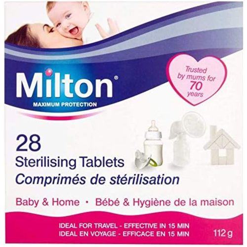 2 x 28 Tablets Milton Sterilising Baby Bottles Teats Spoons Soothers Pacifier