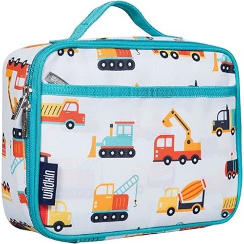Wildkin Kids Insulated Lunch Box – Durable and Reusable for School & Travel - Modern Construction
