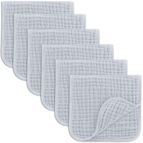 Muslin Burp Cloths Large 100% Cotton by Comfy Cubs
