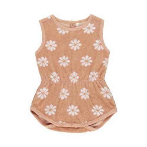 Rylee + Cru Daisy Print Terry Romper [6-12 Month]