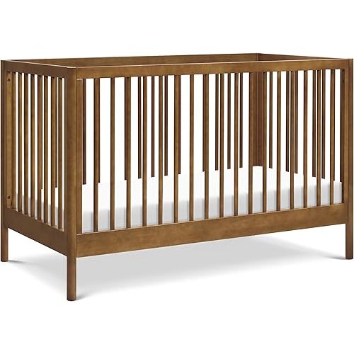 DaVinci Birdie 3-in-1 Convertible Baby Crib with Wooden Toddler Bed & Daybed Conversion - Easy to Assemble & GREENGUARD Gold Certified - 4 Adjustable Mattress Heights - Forest Green