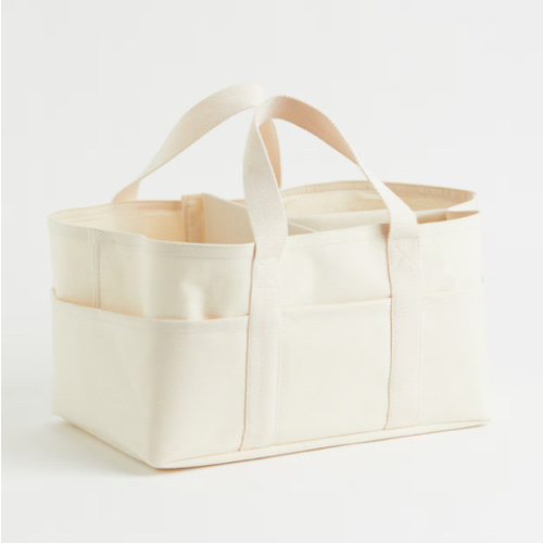 COTTON CANVAS CHANGING BAG