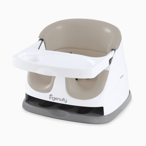 Ingenuity Baby Base 2-in-1 Feeding Booster and Floor Seat - Cashmere