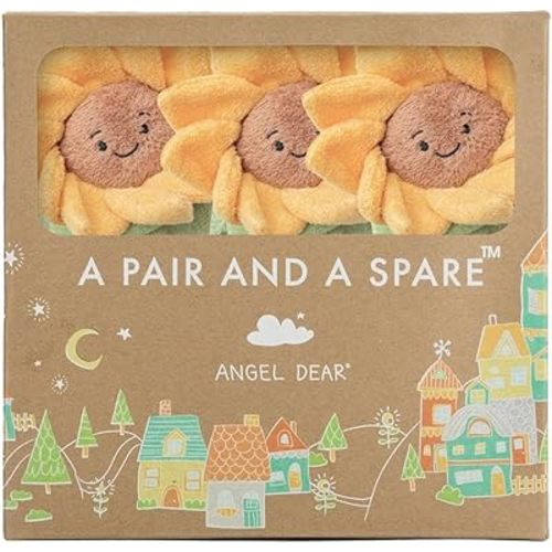 Angel Dear - Sunflower Blankies Pair and A Spare 3 Piece Set
