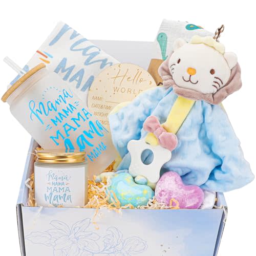 New Mom Gifts,Gifts for New Mom,New Mom Gifts for Women,Baby Shower Gifts,Baby Boy Gifts,Pregnancy Gifts,Postpartum Gifts for Mom,New Mom Gift Basket After Birth,Gender Reveal Gifts for Mom To Be