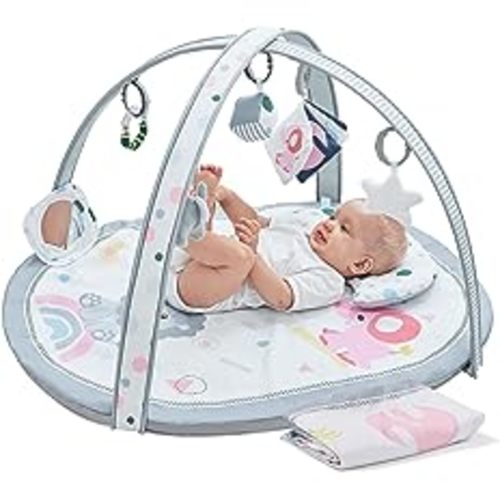 Amazon.com : Baby Play Mat, ibabejoy Stage-Based Play Gym with 2 Machine Washable Mat Covers for Newborn to Toddler, 7 in 1 Activity Mat for Infant Sensory & Motor Skills Development, Thicker Non-Slip : Baby