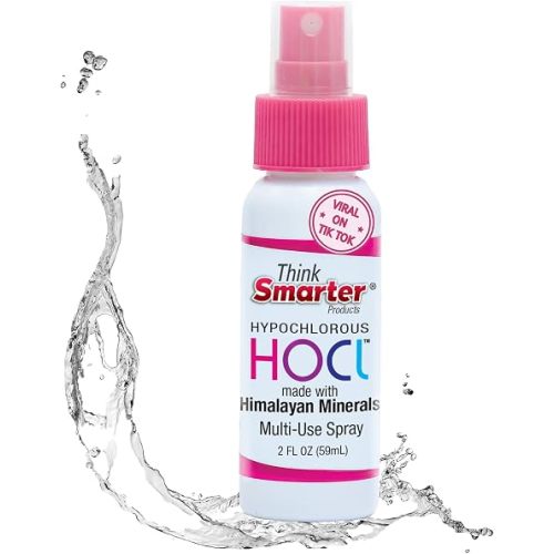 Think Smarter Products Multi-Use Spray | 2 oz | Alcohol-Free HOCl Spray for Skin, Hands, & Surfaces | Fragrance-Free Formula | Gentle, Everyday Cleanser for Home & Travel