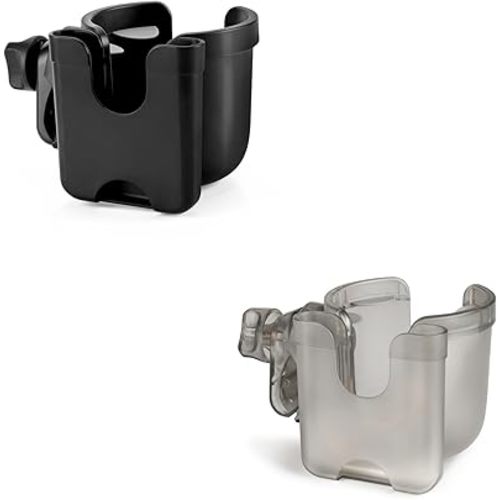 Accmor Stroller Cup Holder with Phone Holder, Bike Cup Holder, Universal Cup Holder for Uppababy Nuna Doona Strollers, 2-in-1 Cup Phone Holder for Stroller, Bike, Wheelchair, Walker, Scooter