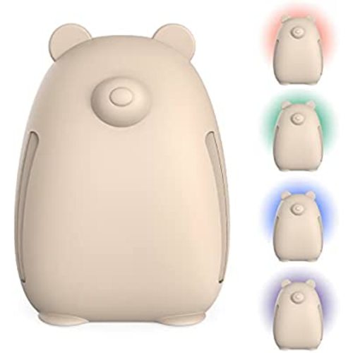 Pure Enrichment® PureBaby® Kids Bear Air True HEPA Air Purifier - Energy Star Rated, 4 Stage Air Filtration, UV-C Light, & Night Light for Medium-Large Rooms - Baby Nurseries, Kid Bedrooms (Sweet Oat)