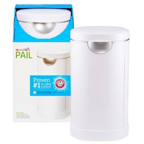 Munchkin Pail Diaper Pail, Powered By Arm & Hammer