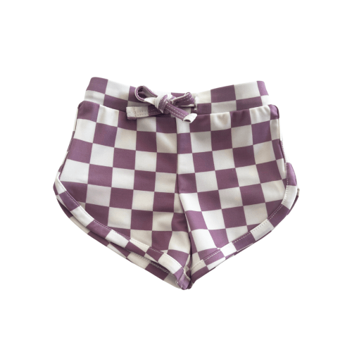 Berry Cheesecake Checkerboard / Laguna Swim Short / UPF 50+