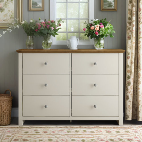 Wade Logan® Tevrat 6 Drawers Double Dresser & Reviews | Wayfair